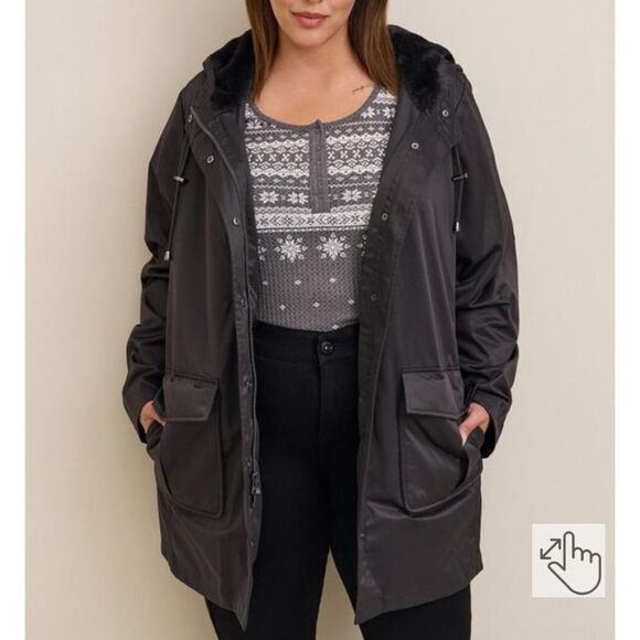 Torrid 3 in 1 Cinch Back Parka New - Picture 2 of 4